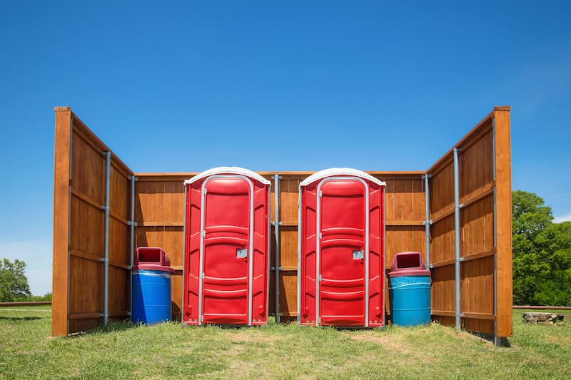 Short-term porta potty rental plan
